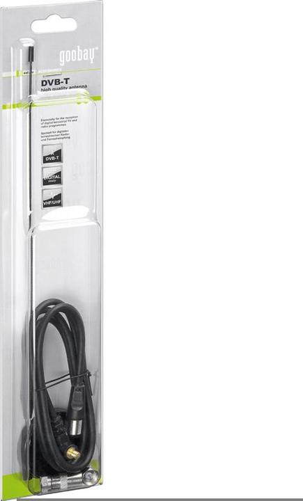 Immagine prodotto Goobay Antenna passiva DVB-T2 HD per interni (Antenna interna, 3 dB, DVB-T / -T2)