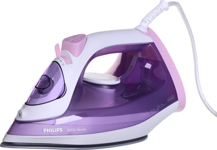 Image du produit Philips 3000 series DST3010/30 Fer à repasser à vapeur Semelle en céramique Violet (2000 W, 140 g/min)