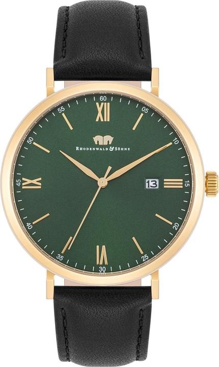 Image du produit Montre à quartz Adelsmann cuir véritable or jaune - 34114 (Montre analogique, 42 mm)