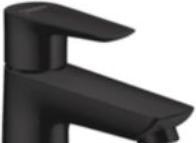 Produktbild hansgrohe Talis E Einhebel-Waschtischmischer 110 ohne Ablaufgarnitur (mattschwarz)