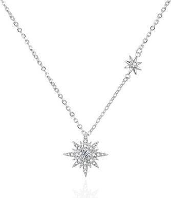 Agato Decent Silver Necklace Agt-N005w