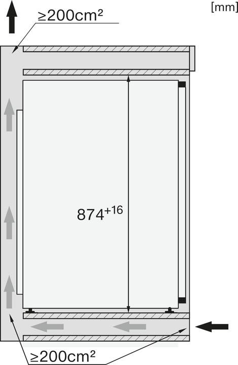 Actual product image Miele FNS 7140 C (Installation, 87 l)