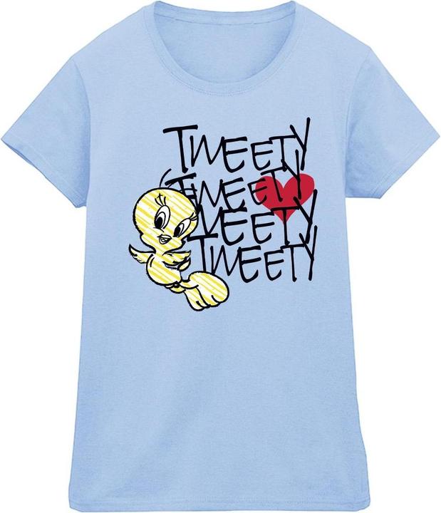 Image du produit Looney Tunes - T-shirt TWEETY LOVE HEART - Femme (S)