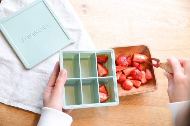 Actual product image Minikoioi Container for puree capsules with lid