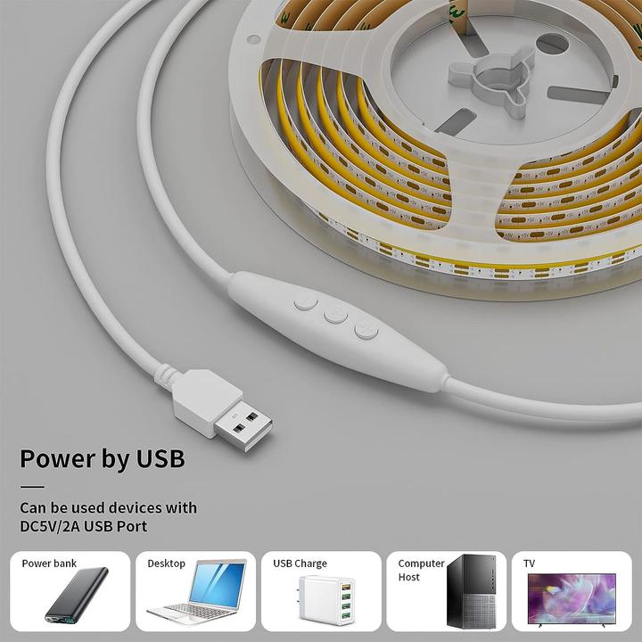 Actual product image Lumina Swiss COB LED Strip (Warm white, Neutral White, Cold White, 200 cm, Indoor)