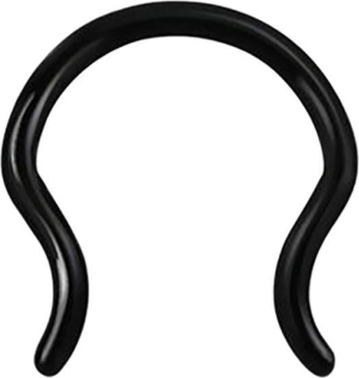 Produktbild Star Piercing Septum Ring schwarz (ohne Messing, Chirurgenstahl 316L)