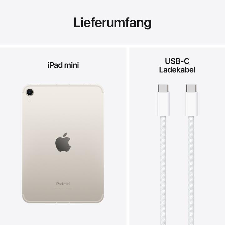 Actual product image Apple iPad mini (2024) (WLAN only, 8.30", 512 GB, Starlight)