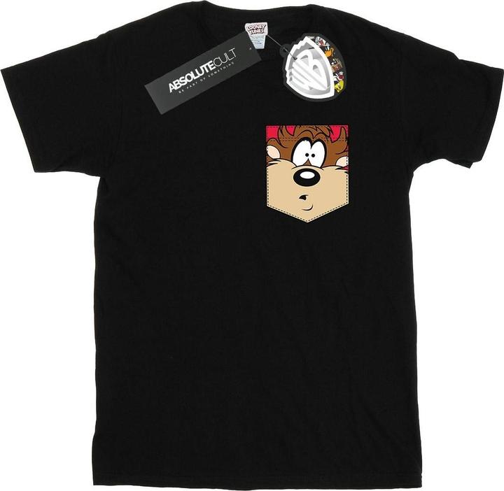 Produktbild Looney Tunes Tasmanian Devil Face Faux Pocket TShirt (3XL)