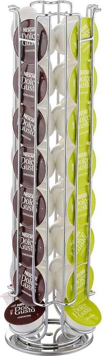Produktbild Cheffinger Dolce Gusto Tour Élancé 360° drehbarer Spender aus Metall für 32 Kapseln.