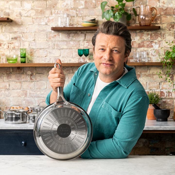 Produktbild Tefal Set Jamie Oliver Cook Smart (28 cm, Pfannenset + Topfset, Bratpfanne, Edelstahl)