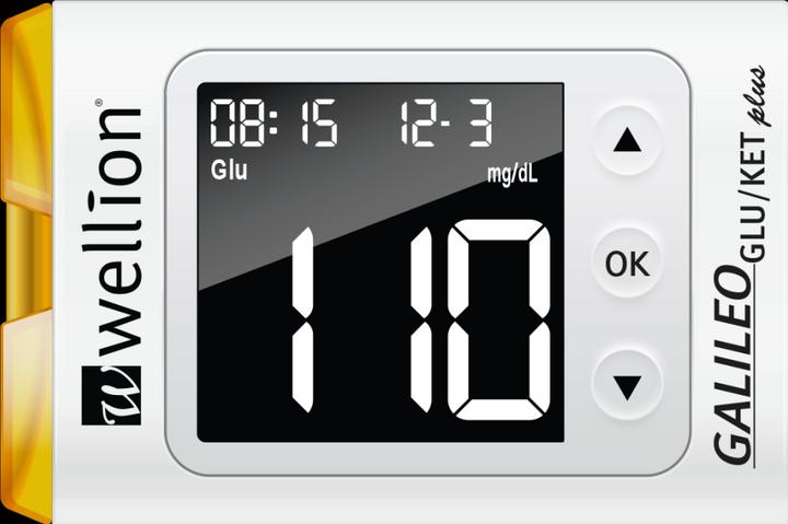 Immagine prodotto Wellion Misuratore di glicemia Galileo GLU/KET SET mmol, bianco (Glucometro)