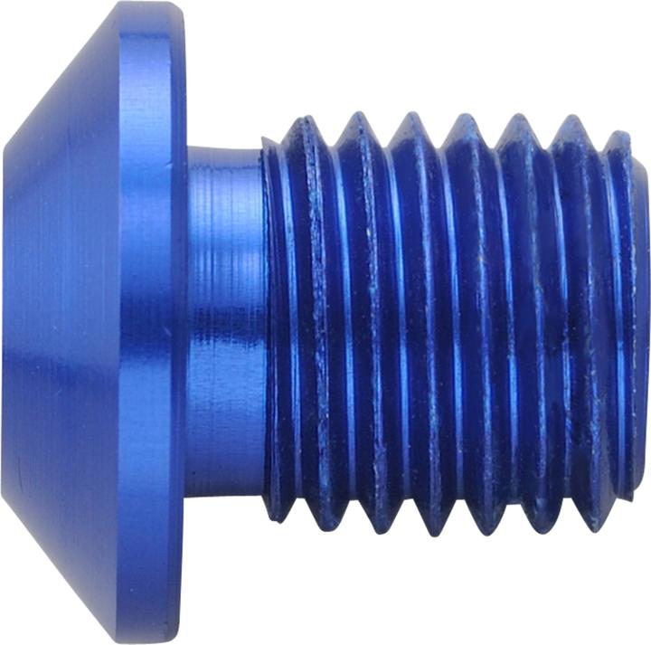Image du produit Daytona Cache-vis aluminium CNC anodisé bleu F. Miroir filetage M10 X P1.25 filetage à droite