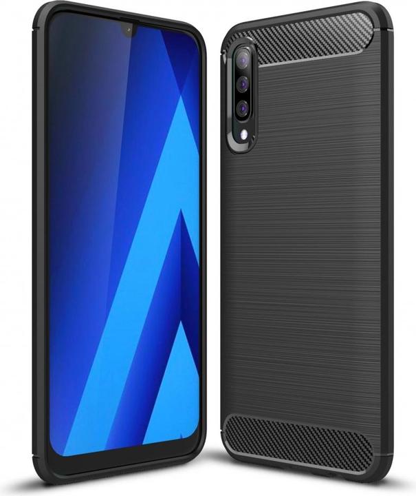 Produktbild Screenguard Samsung Galaxy A70 Hülle Carbon Brushed Soft TPU (Samsung Galaxy A70)