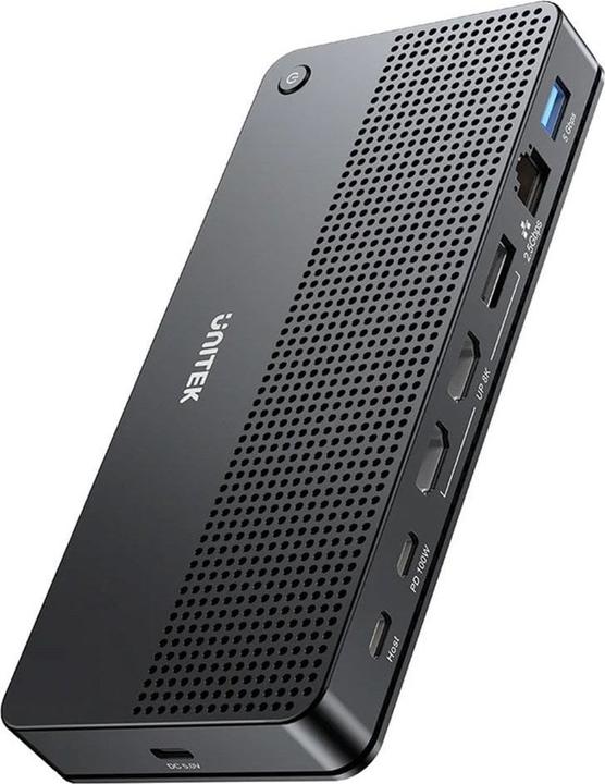 Actual product image Unitek D1104A01 13in1 MST HDMI DP 8K PD 100W Docking station (USB-C)