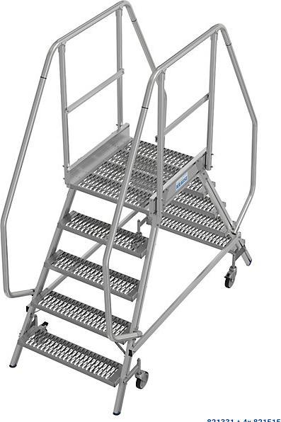 Actual product image Krause Mobile safety steps with R13 anti-slip properties (Platform ladder, 195 cm)