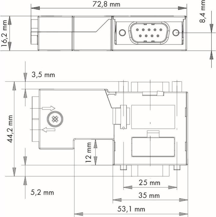 Actual product image Wago Fieldbus connector PROFIBUS D-Sub