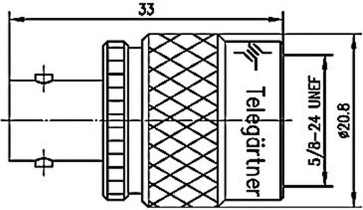 Image du produit Telegärtner Adaptateur BNC Femme BNC
