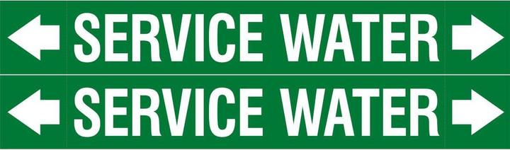 Actual product image Brady ASME - Pipe markers - Service Water