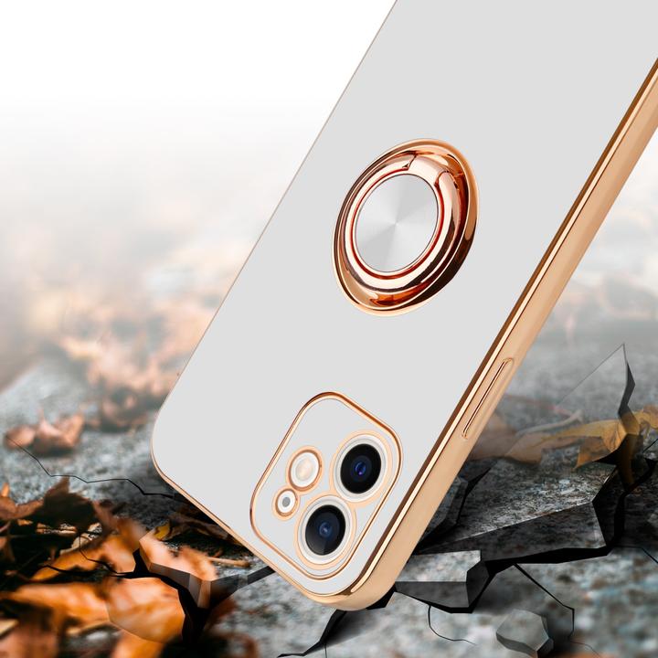 Image du produit Cadorabo Étui pour Apple iPhone 12 en TPU avec protection pour appareil photo et anneau LM089 Style (Apple iPhone 12)