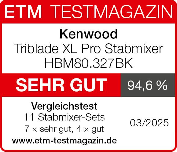 Produktbild Kenwood HBM80.327BK Triblade XL Pro Stabmixer