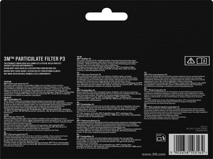Immagine prodotto 3M Filtro antiparticolato (P2, 10 x)