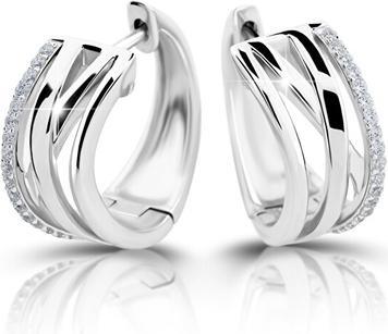 Actual product image Modesi Charming silver round earrings M23077