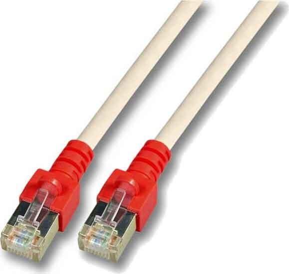 Produktbild EFB Elektronik Hersteller: RJ45 Crossover Patchkabel SF/UTP, Cat.5e, CCA, 3m, grau (rote Tülle) D... (SF/UTP, CAT5e, 3 m)