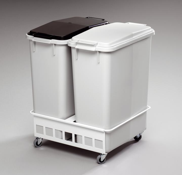 Actual product image Durable Trolley DURABIN TROLLEY DUO 60, colour: white (1 l)
