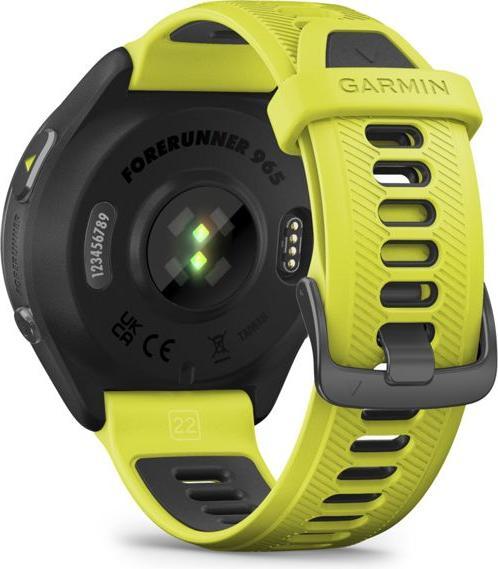 Productafbeelding Garmin Forerunner 965 GPS triatlonhorloge, titanium, zwart/geel (47.20 mm, Alleen WLAN)