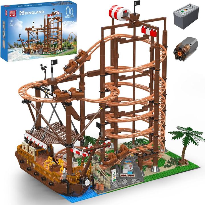 Immagine prodotto Mould King Montagne russe Double Helix - Nave piratesca