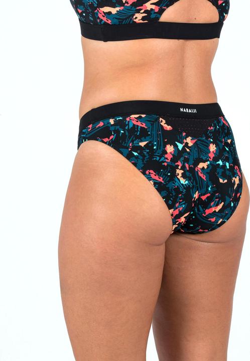 Produktbild Nabaiji Sportbikini Hose Damen - Kamyleon Form schwarz (46)