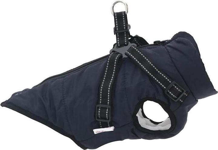 Produktbild VidaXL Hundemantel mit Geschirr Wasserdicht Reflektierend (24, Hundemantel)
