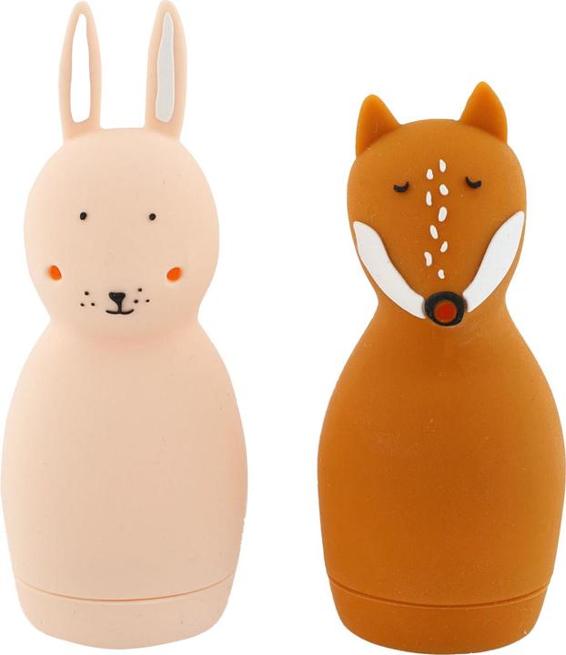 Produktbild Trixie Baby Silikon Spritztiere Hase & Fuchs