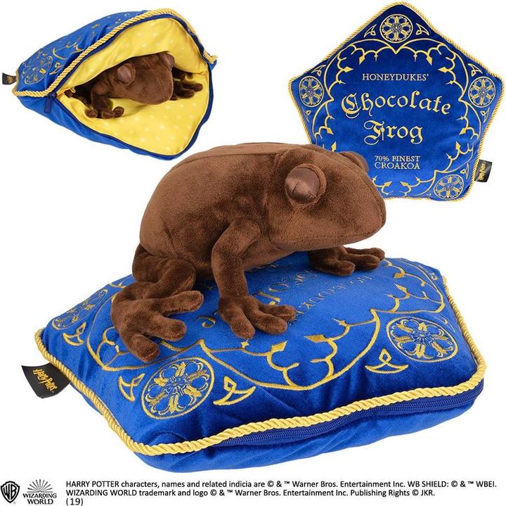 Immagine prodotto Noble Collection Harry Potter: Rana di cioccolato su cuscino (11 cm)
