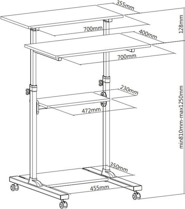 Actual product image Techly Universal Trolley