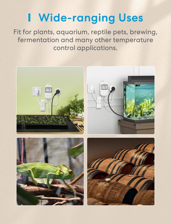 Immagine prodotto Meross Smart Home Wi-Fi Termostato/ Riscaldamento & Raffreddamento Mts200bhk