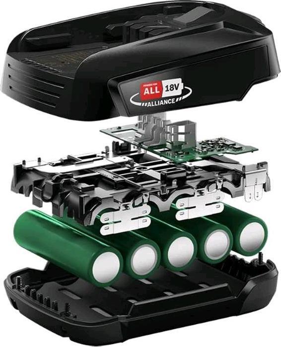 Produktbild Gardena Akku-Rasenmäher PowerMax Duo 46/36V P4A, Ready-To-Use-Set 2, 36Volt (2x18V) (schwarz/grau, 2x Li-Ion (Akkubetrieb)