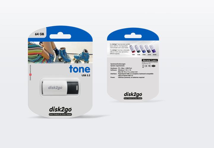 Image du produit Disk2go Tone (64 Go, USB-A)