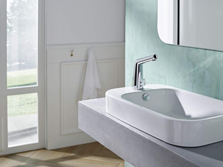 Produktbild Hansa Hansadesigno Style Waschtischarmatur, berührungslos, Bluetooth, Ausladung 138mm, 51792201