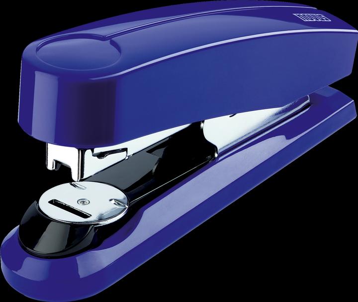 Novus Agrafeuse B4FC à agrafage à plat avec agrafes 24/6 (blister) bleu (50 feuilles)