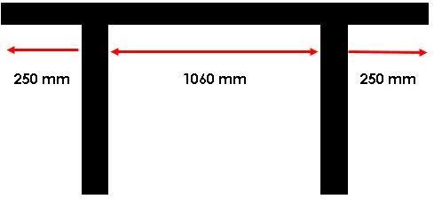 180 x 100 x 76 cm