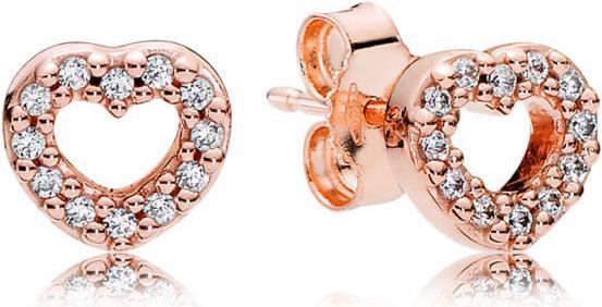 Immagine prodotto Pandora Orecchini a perno a forma di cuore conquistato (Oro rosa)