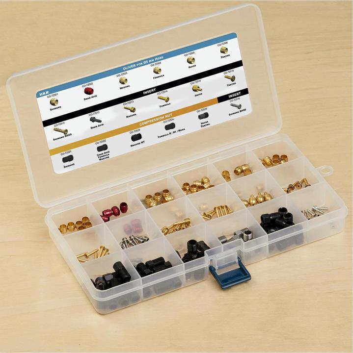 VAR Kit de pièces de rechange pour freins à disque hydrauliques Entretien de la boîte de rangement