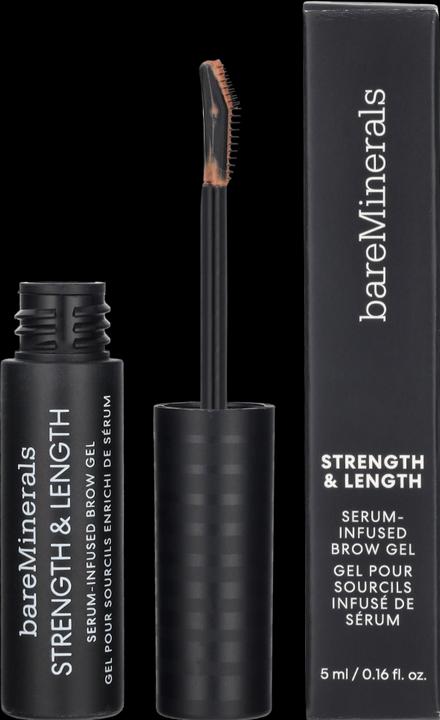 Actual product image Bare Minerals bareMinerals Strength & Length Serum-Infused Brow Gel with Plant-Based Strengthening Serum Vegan Che (Chesnut)