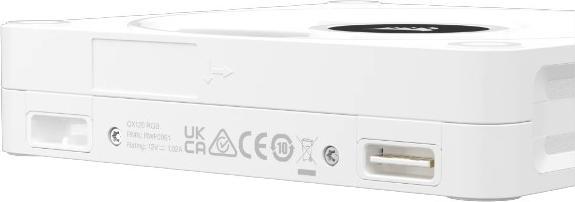Actual product image Corsair iCUE LINK QX120 RGB 120 mm PWM fan (white, starter kit) (120 mm, 3 x)
