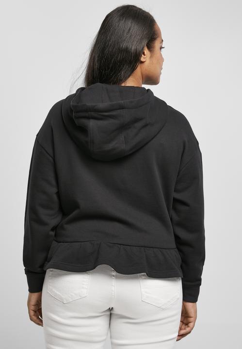 Actual product image Urban Classics Ladies Organic Flounces Hoody - 12522 (S)