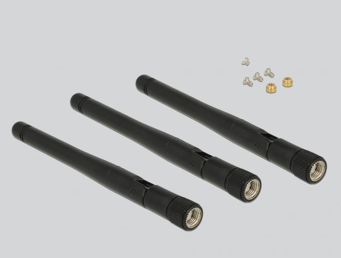 Produktbild Delock IPex zu RP-SMA Slotblech (PCIe)