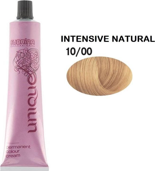Subrina Professional Unique Permanent Hair Dye 1000 Bright Natural Light Blonde - 100 Ml (1000 Bright Natural Light Blonde)