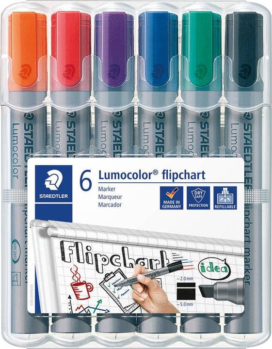Staedtler Flipchartmarker Lumocolor (Grey, 5 mm, 6 x)