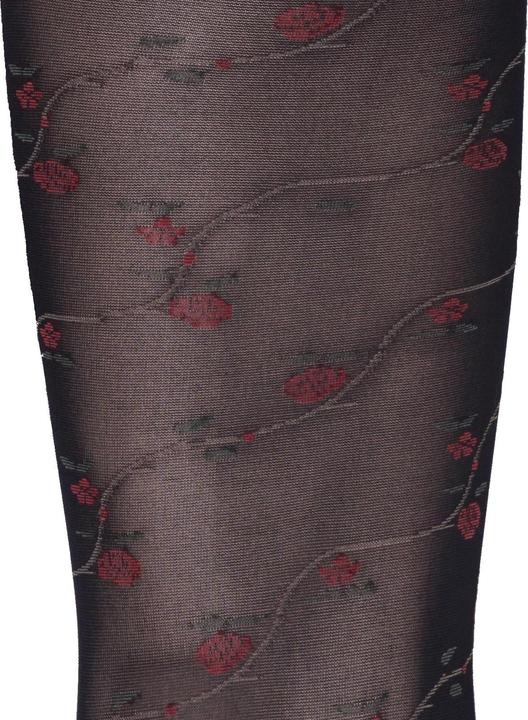 Actual product image Levee Floral 60 tights, colour 399 black, size 52-54 (60 DEN, 52 - 54)